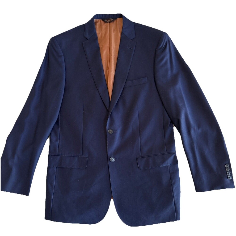 Mens Jos A Bank "Joseph" Metropolitan Slim Navy Wool Blazer Sport Coat Size 40LG